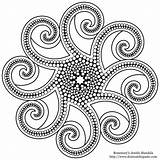 Mandala Coloring Pages Color Transparent Henna Mandalas Rosemary Octopus Printable Jewels Tentacles Large Drawing Print Dot Easy Books Version Colouring sketch template