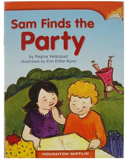 students extra curricular reading book sam finds  party english childrens story books thin