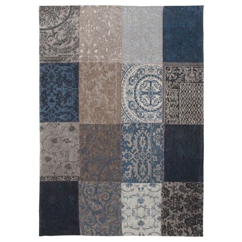 louis de poortere rugs vintage multi  denim blue buy