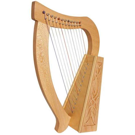 baby harp  strings  knotwork lacewood