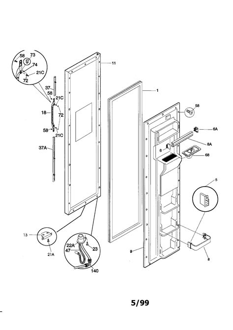 kenmore side  side refrigerator shelves parts model  searspartsdirect
