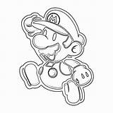 Mario Paper Coloring Pages Super Printable Color Getcolorings Print sketch template