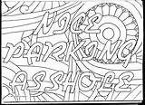 Asshole Parking Coloring Nice Instant sketch template