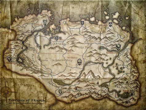 large skyrim map  solace grace  deviantart