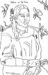 Coloring Pages Famous Gauguin Sheets Paul Colouring sketch template