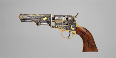 samuel colt gold inlaid colt model 1849 pocket revolver serial no