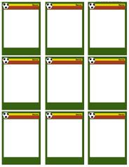 soccer trading card template creative design templates