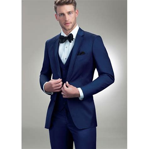 2017 latest coat pant designs dark blue men wedding suits groom slim