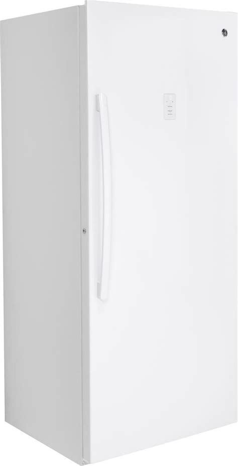 Ge® 21 3 Cu Ft White Upright Freezer Andersons Appliance And Mattress