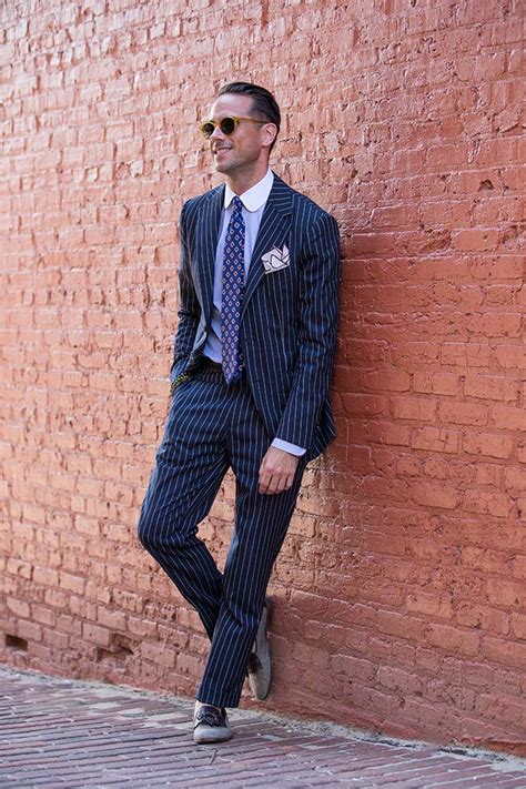 Pinstripe Suit Italian Flair He Spoke Style