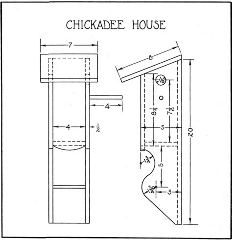 chickadee bird house plans adorable bird houses  build