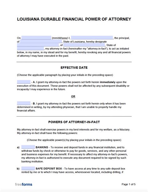 power  attorney poa consumer financial protection