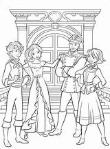 Elena Coloring Avalor Pages Gabe Naomi Printable Mateo sketch template