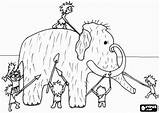 Para Prehistoria Niños Imagen Coloring Resultado Pages Boeren Jagers Men Armed Mammoth Prehistoric sketch template