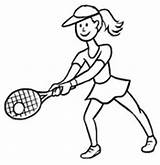 Coloriage Joueuse Coloriages Garros Nadal Malebøger Bonjourlesenfants Wimbledon sketch template