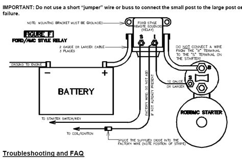 ford  starter solenoid wiring diagram wiring diagram