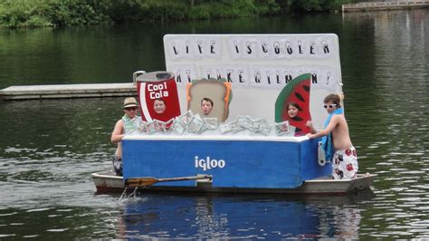 life  cooler  lake gilman boat float parade contest summer parade