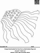 Printable Flag Coloring American Getcolorings sketch template