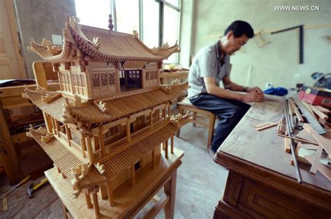 miniature buildings built  preserve skill  ancient