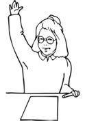 girl   homework coloring page  printable coloring pages