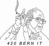 Bernie sketch template