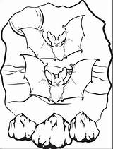 Coloring Cave Bats Pages Printable Halloween Bat Mpmschoolsupplies Kids sketch template