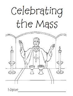 parts  catholic mass worksheet sketch coloring page