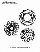 Floral Coloring Printable Pages Adult Printables sketch template
