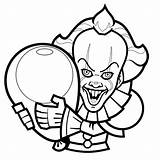 Pennywise Colorare Disegni Sorride Roblox sketch template