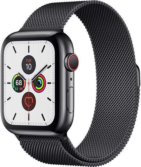 apple  series  gps cellular mm space black stainless steel case  space black