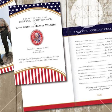 eagle scout court  honor program printable     jpg