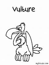 Vulture Coloring Pages Kids sketch template