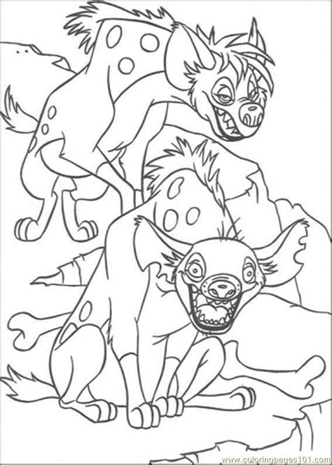 coloring pages hyena cartoons  lion king  printable