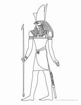 Coloring Pages Egyptian Horus God Print sketch template