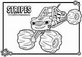 Coloring Pages Stripes Blaze Monster Machines Getcolorings Printable sketch template