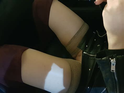 mini skirt stockings high boots no panties ðŸ˜‹ porn