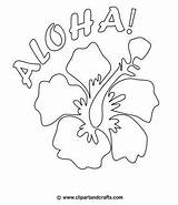 Hawaiian Coloring Pages Flower Hawaii Luau Lei Drawing Printable Pattern Aloha Flowers Hibiscus Tropical Party Theme Print Crafts Color Dance sketch template