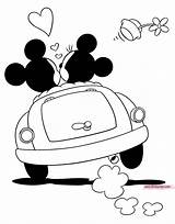 Mickey Minnie Coloring Mouse Car Pages Valentines Valentine Disney Classic Printable Drawing Book Disneyclips Pdf Color Funstuff Goofy sketch template