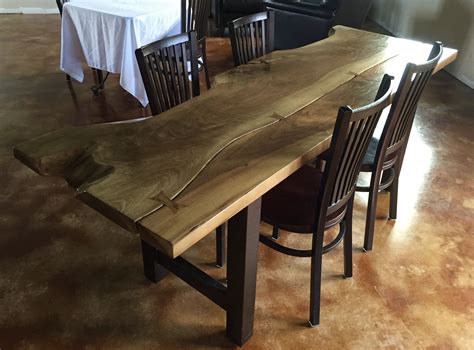 custom slab wood dining table  branches furniture