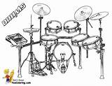 Drum Coloring Kit Pages Drawing Drums Set Orchestra Kids Instruments Musical Percussion Lessons Music Treasure Chest Yescoloring Color Drawings Printable sketch template