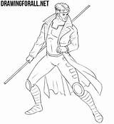 Gambit Draw Drawing Men Knee Pads Drawingforall Knees Outline Ayvazyan Stepan Tutorials Comics Posted Legs sketch template