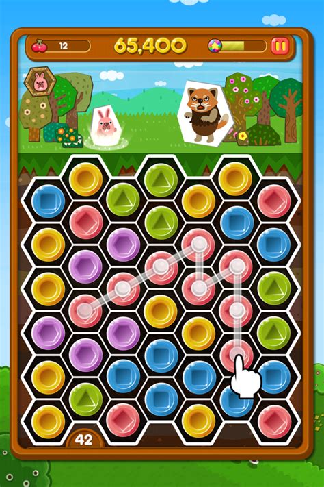new action puzzle game “line pokopang” connect the blocks