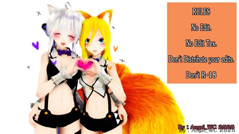 Mmd Vocaloid Tda Haku And Lily Dl By Angel252525 On