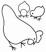 Hen Drawing Chicken Simple Template Chook Chicks Pattern Pages Templates Li Ru Chick Patterns Cartoon Coloring Rooster Hens Galos Para sketch template