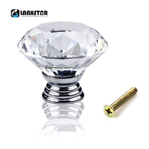furniture crystal handle diamond style handles knob mm single hole drawer handle knobs