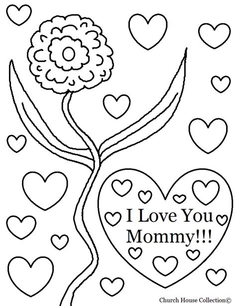 church house collection blog  love  mommy coloring page  kids