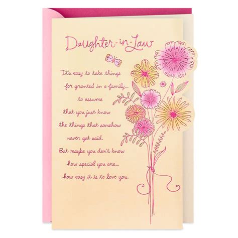 special   birthday card  daughter  law greeting cards