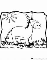 Coloring Donkey Pages Animal Clipart Cartoon Print Library Jr Kids Popular Children sketch template