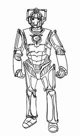 Cyberman sketch template