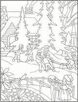 Dover Coloriages Colouring Publications Paysages Doverpublications Dessiner Adulte Azcoloring sketch template